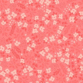 Ditsy Floral - Salmon