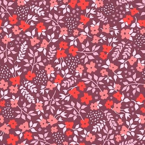 Ditsy Floral - Mauve