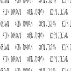 custom name - black font - Koen Jordan