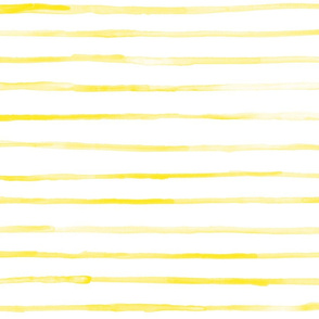 watercolor stripes - coastal collection - stripes wallpaper - perfect yellow - LAD20