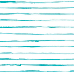 watercolor stripes - coastal collection - stripes wallpaper - blue - LAD20