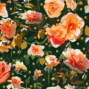 peach roses