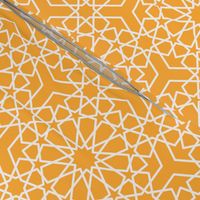 Simple islamic line geometrics yellow