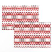 Wellspring - Star Alatyr - Ethno Ukrainian Traditional Pattern - Slavic Symbol - Small Red