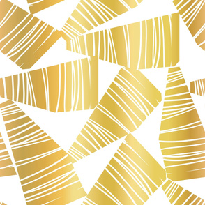 Golden Abstract Shapes Collage