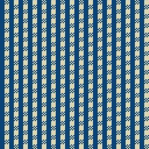 JP15 - Miniature - Art Deco Checked Sstripes