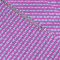 JP21 - Miniature - Art Deco Checked Stripes in Lavender and Fuchsia