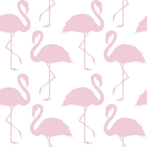 Pink flamingo abstract seamless pattern 