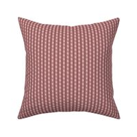 JP24 - Miniature - Art Deco Checked Stripes in  Brown and Rustic Mauve