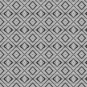 Watercolor geometric rhombus seamless pattern