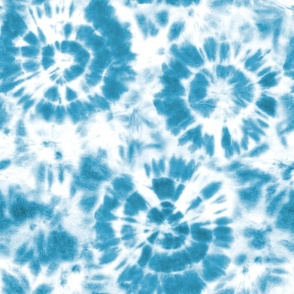 Tie dye shibori blue seamless pattern