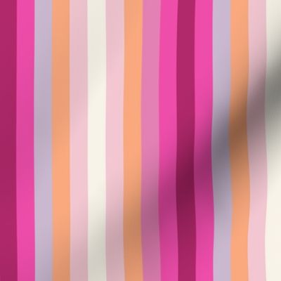 fuchsia rainbow stripe M by Pippa Shaw