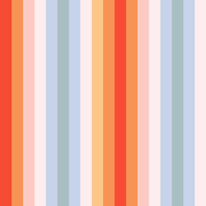 pastel rainbow stripe L by Pippa Shaw