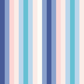 blue rainbow stripe L by Pippa Shaw