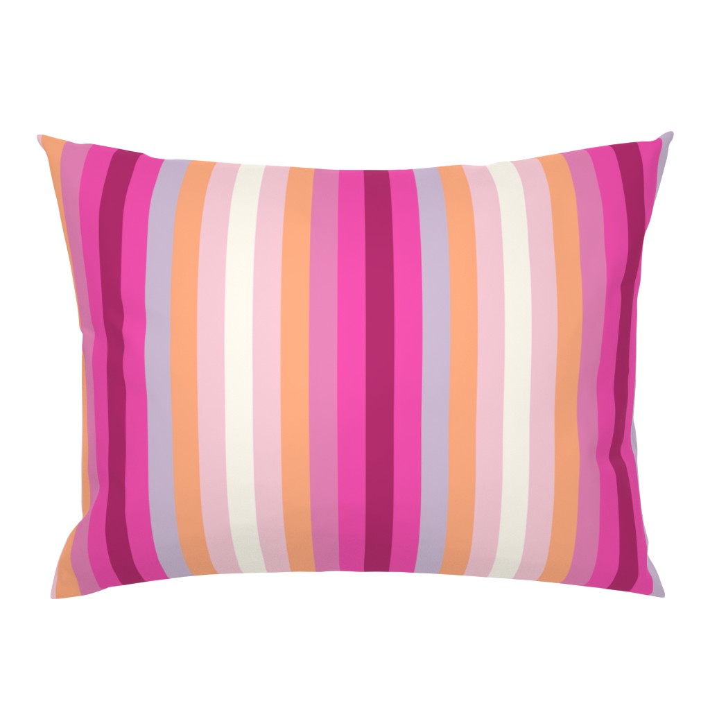 fuchsia rainbow stripe L by Pippa Shaw