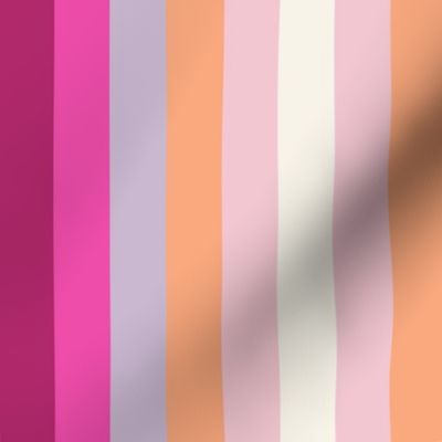 fuchsia rainbow stripe L by Pippa Shaw