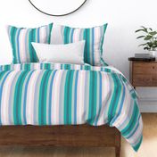 turquoise rainbow stripe L by Pippa Shaw