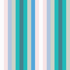 turquoise rainbow stripe L by Pippa Shaw