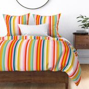 bright multi rainbow stripe L by Pippa Shaw