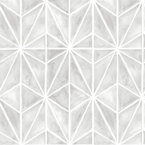 coastal stars - watercolor tile wallpaper home decor - grey - LAD20