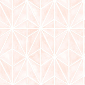 coastal stars - watercolor tile wallpaper home decor - pale pink - LAD20