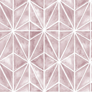 coastal stars - watercolor tile wallpaper home decor - mauve - LAD20