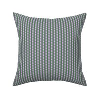 JP30 - Miniature - Art Deco Checked Stripes in Lilac Pastel and Green
