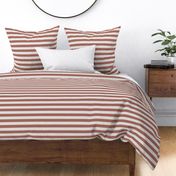 stripe fabric - 1" stripes - sfx1443 redwood