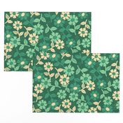 Emerald Green Floral