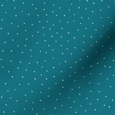 White Dots On Teal