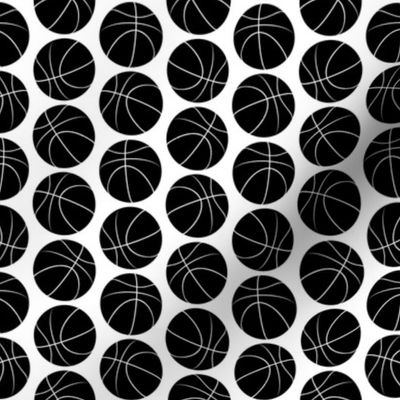 Basketballs B&W (Mini Scale)