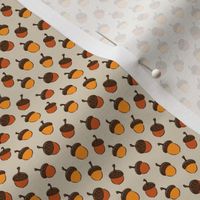 (micro scale) acorns - fall fabric  C20BS