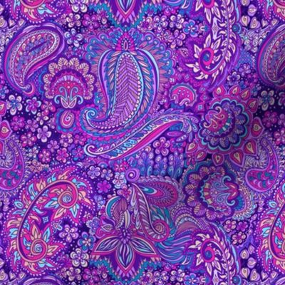 Purple paisley