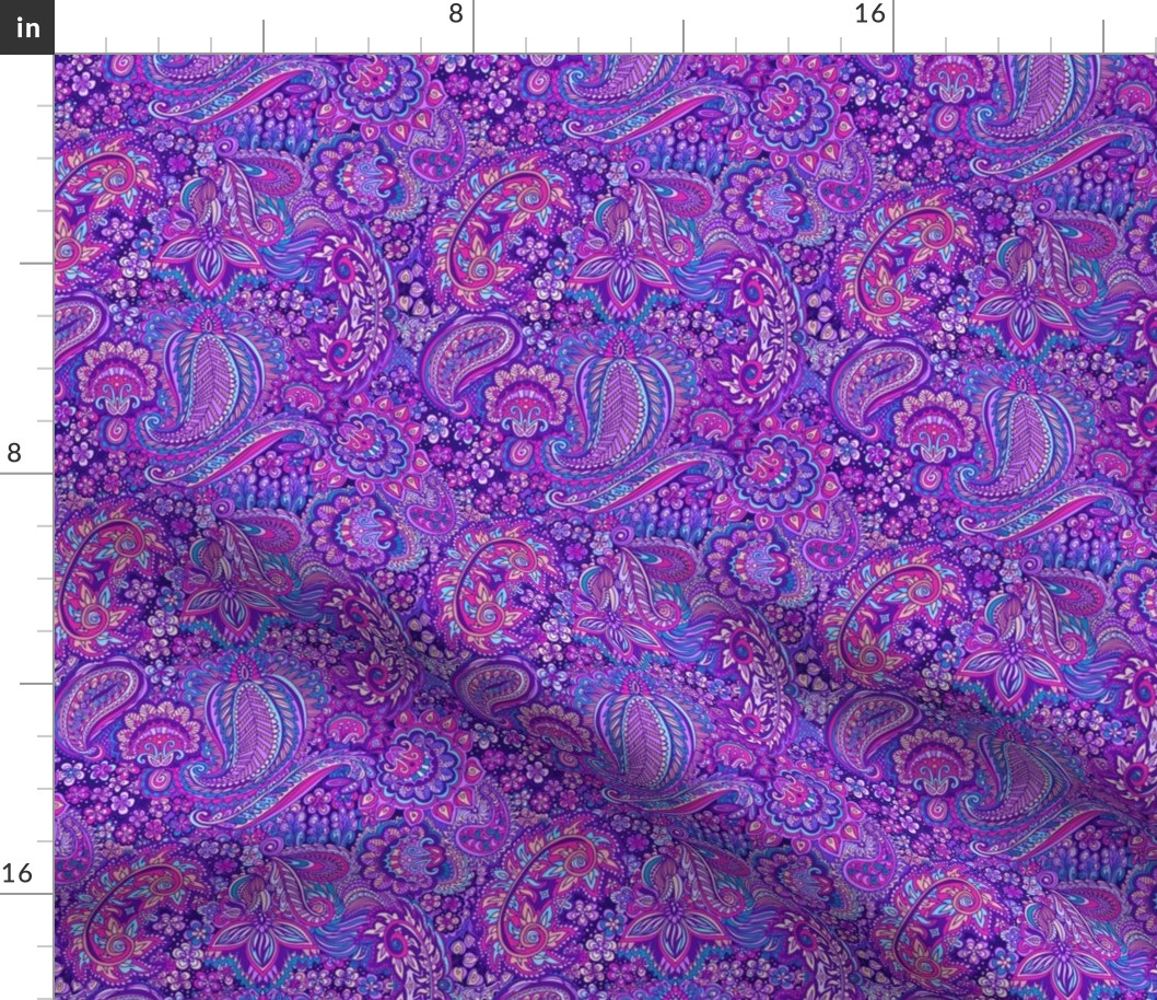 Purple paisley