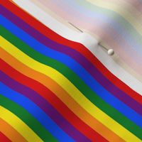 LGBT Six Rainbow 1/4" Vertical Stripes - Mini