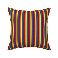 LGBT Six Rainbow 1/4" Vertical Stripes - Mini