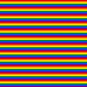 LGBT Six Rainbow 1/4" Stripes - Mini