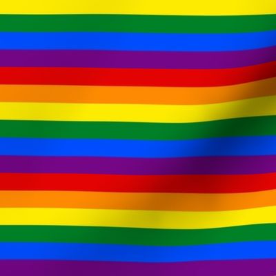 LGBT Six Rainbow 1/2" Stripes - Small