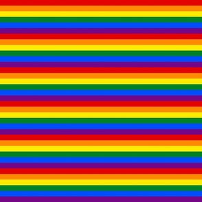 LGBT Six Rainbow 1/2" Stripes - Small