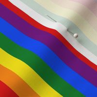 LGBT Six Rainbow 1/2" Vertical Stripes - Small