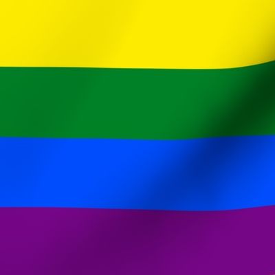 LGBT Six Rainbow 2" Stripes - Large
