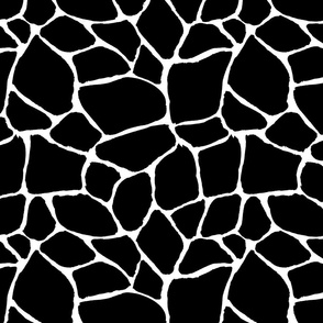 Abstract geometric black and white seamless pattern