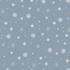 snow fabric - winter fabric - sfx4013 denim