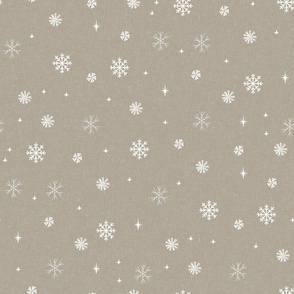 snow fabric - winter fabric - sfx0906 taupe