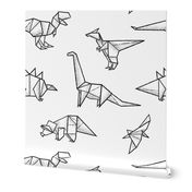 Origami dinos with dots