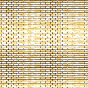 Street de Love- Watercolor Brick Wall Gold