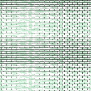 Street de Love- Watercolor Brick Wall Celadon