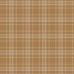 check fabric - plaid fabric -sfx1044 chipmunk