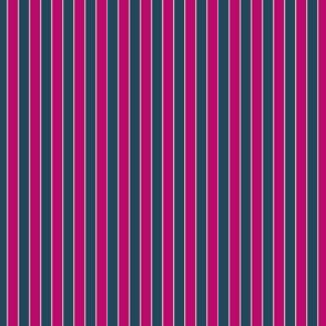 Aeropixie Stripe - Cerise and Navy