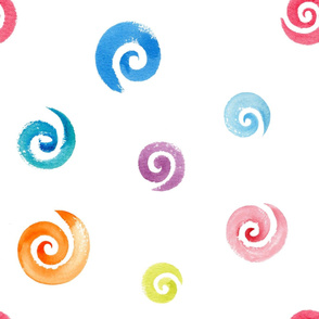 cute colorun swirl pattern